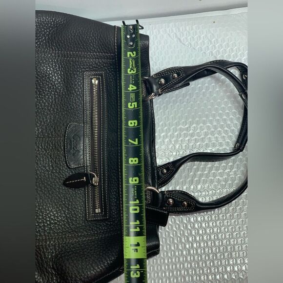 Coach Penelope Dark Brown Pebbled Leather Carryall Tote Purse G0982-14425 - Picture 4 of 16